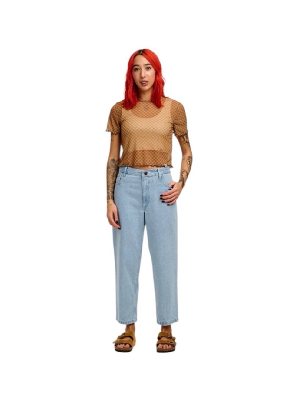 EUC Lucy & Yak Drew Light Wash denim ankle jeans